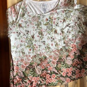 Croft and barrow flowered shirt